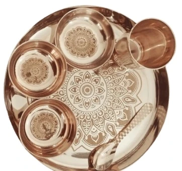 10" Kansa Bronze Thali Set