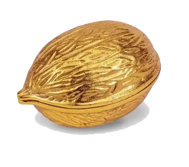 Elegant Walnut-shaped containers with matching lids
