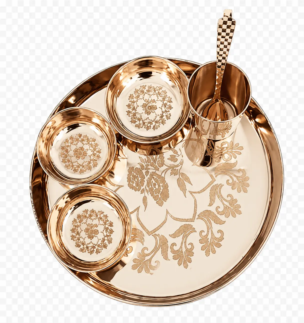 11" Bronze Kansa Design Thali