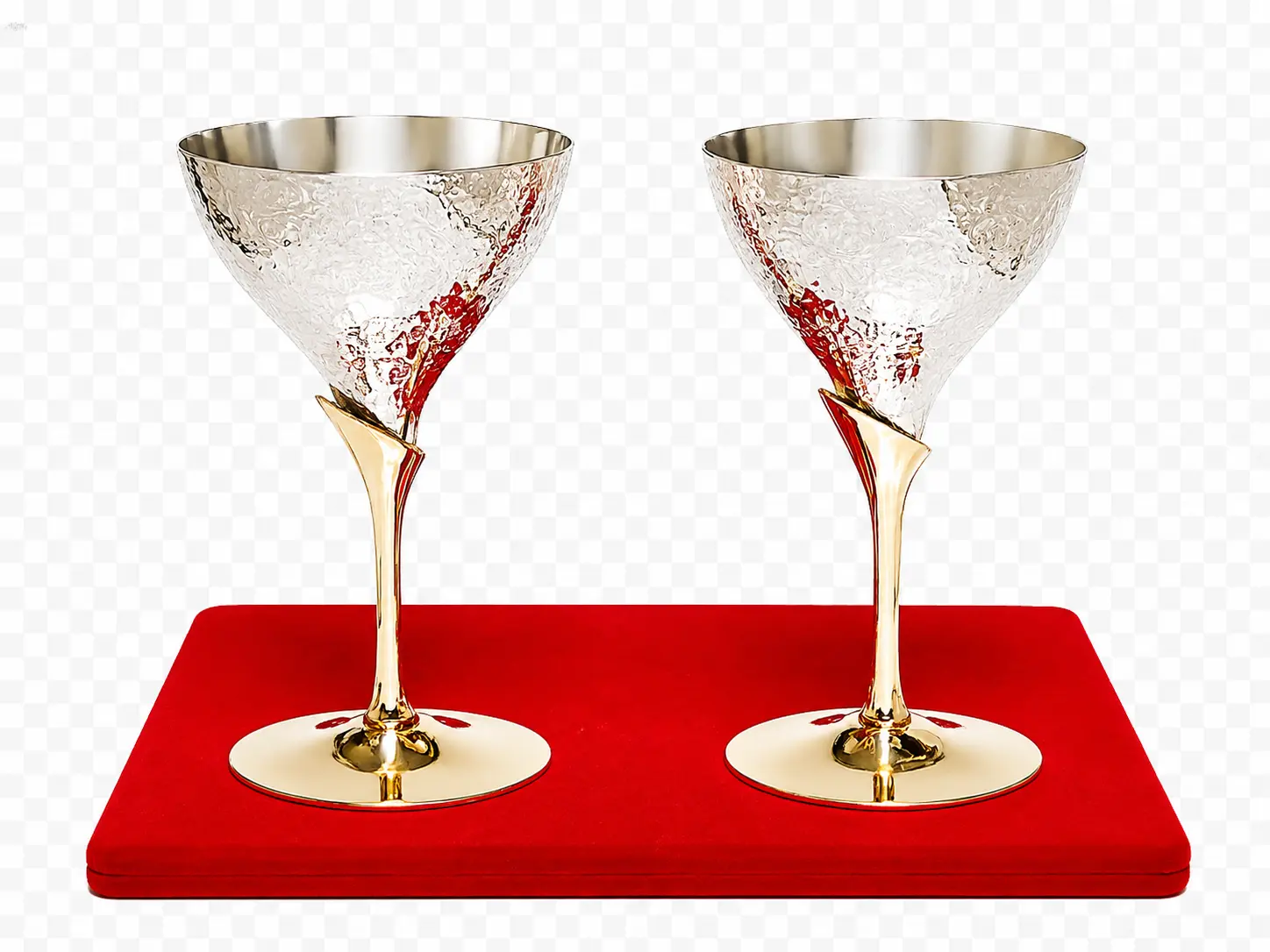 German Silver Cocktail Glass pair for gifting