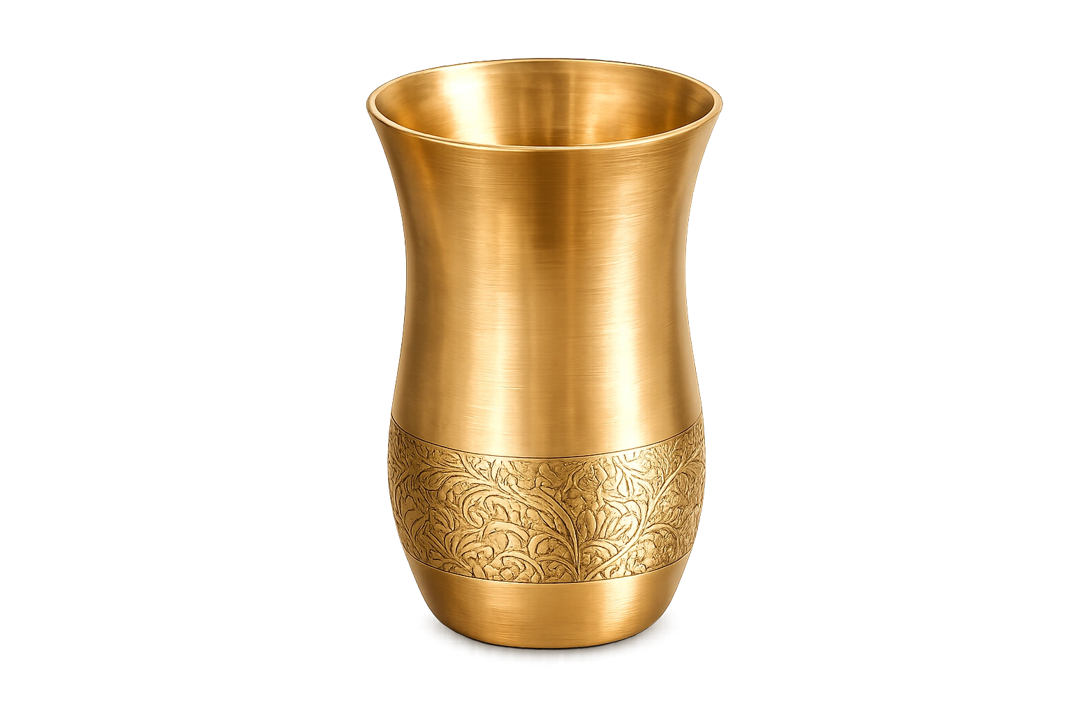 PURE KANSA Floral Etching Drinking Glass